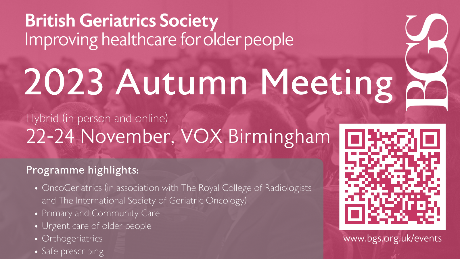 2023 Autumn Meeting British Geriatrics Society